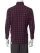 Lanvin Plaid Print Long Sleeve Shirt