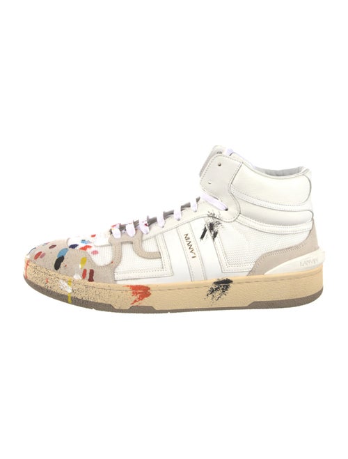Lanvin Leather Printed Sneakers