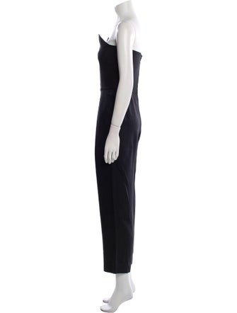 Lanvin Silk Strapless Jumpsuit