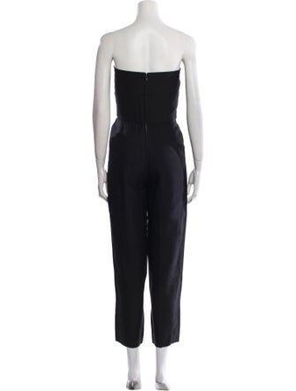 Lanvin Silk Strapless Jumpsuit