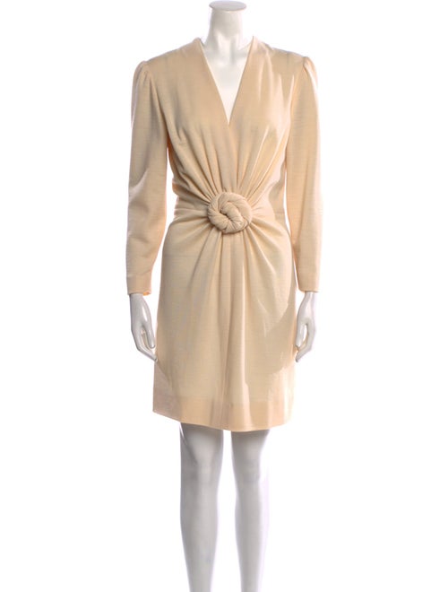 Lanvin V-Neck Mini Dress