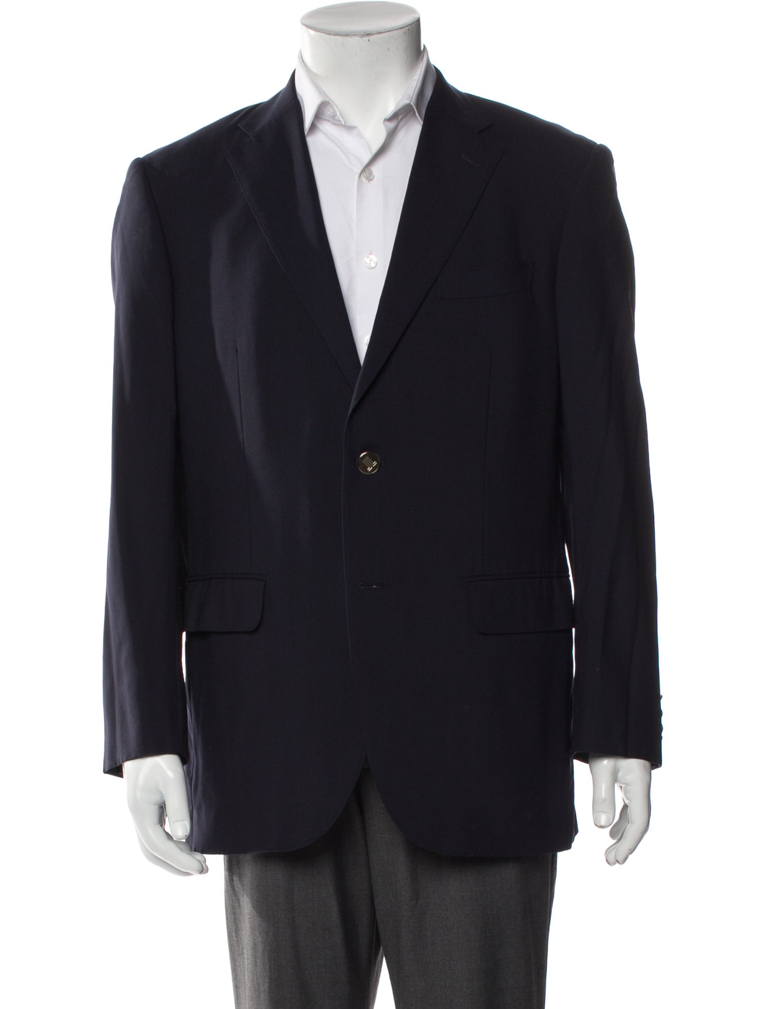 Lanvin Wool Raw-Edge Trim Blazer