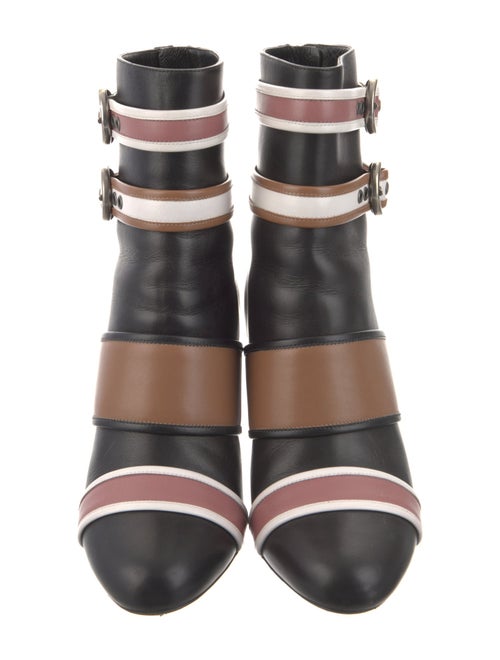 Lanvin Leather Striped Rain Boots