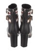 Lanvin Leather Striped Rain Boots