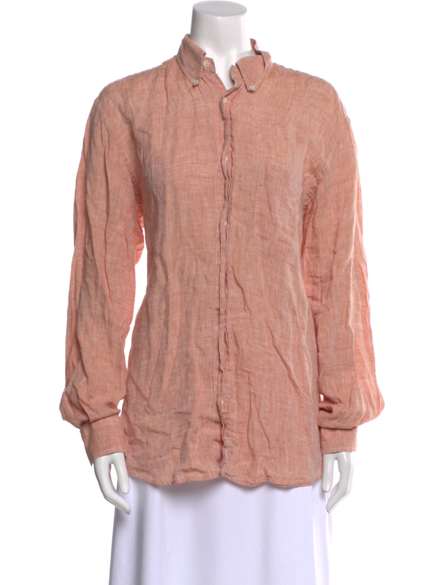 Lanvin Long Sleeve Button-Up Top