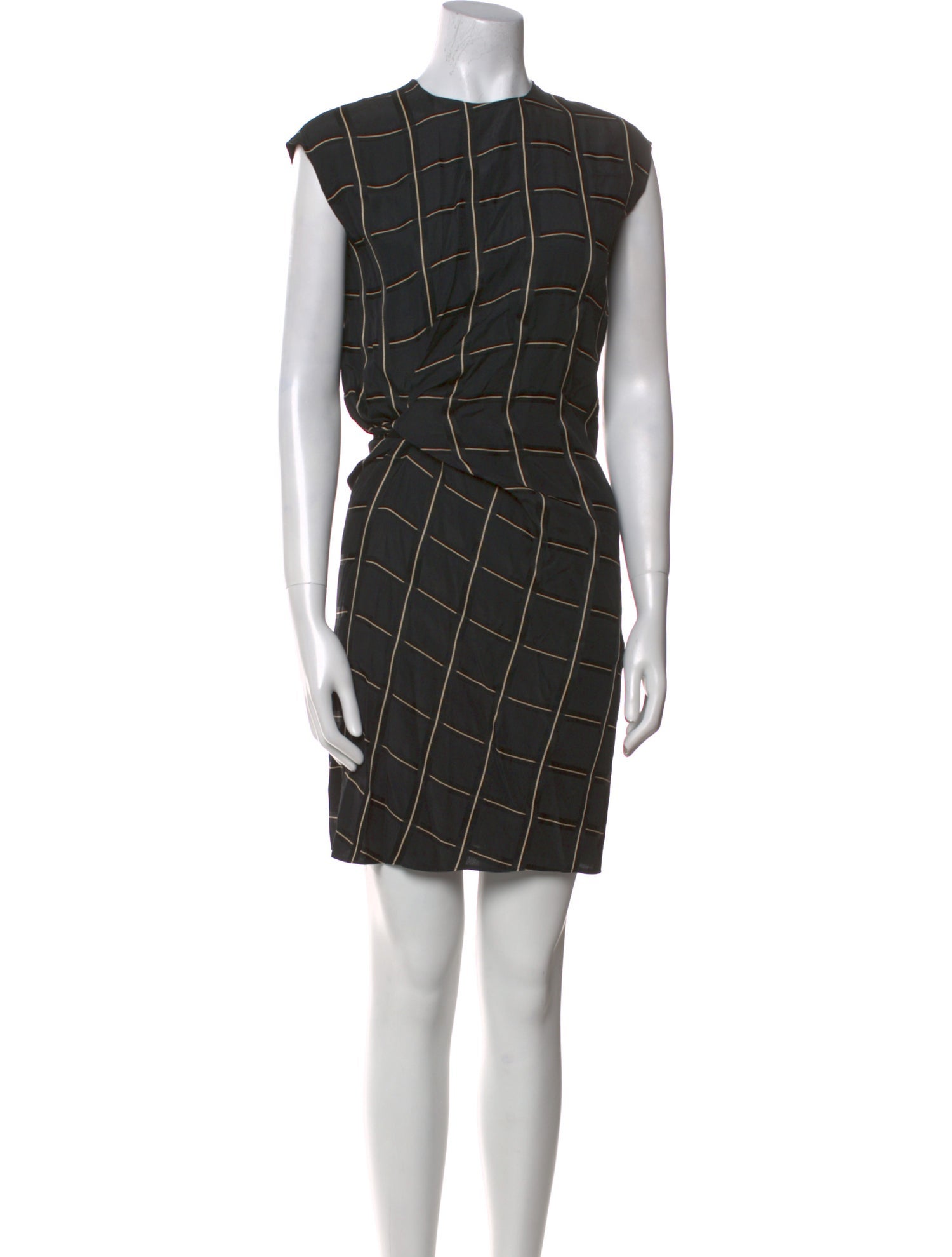 Lanvin Plaid Print Mini Dress