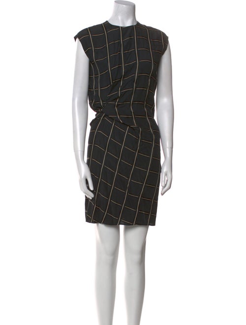 Lanvin Plaid Print Mini Dress
