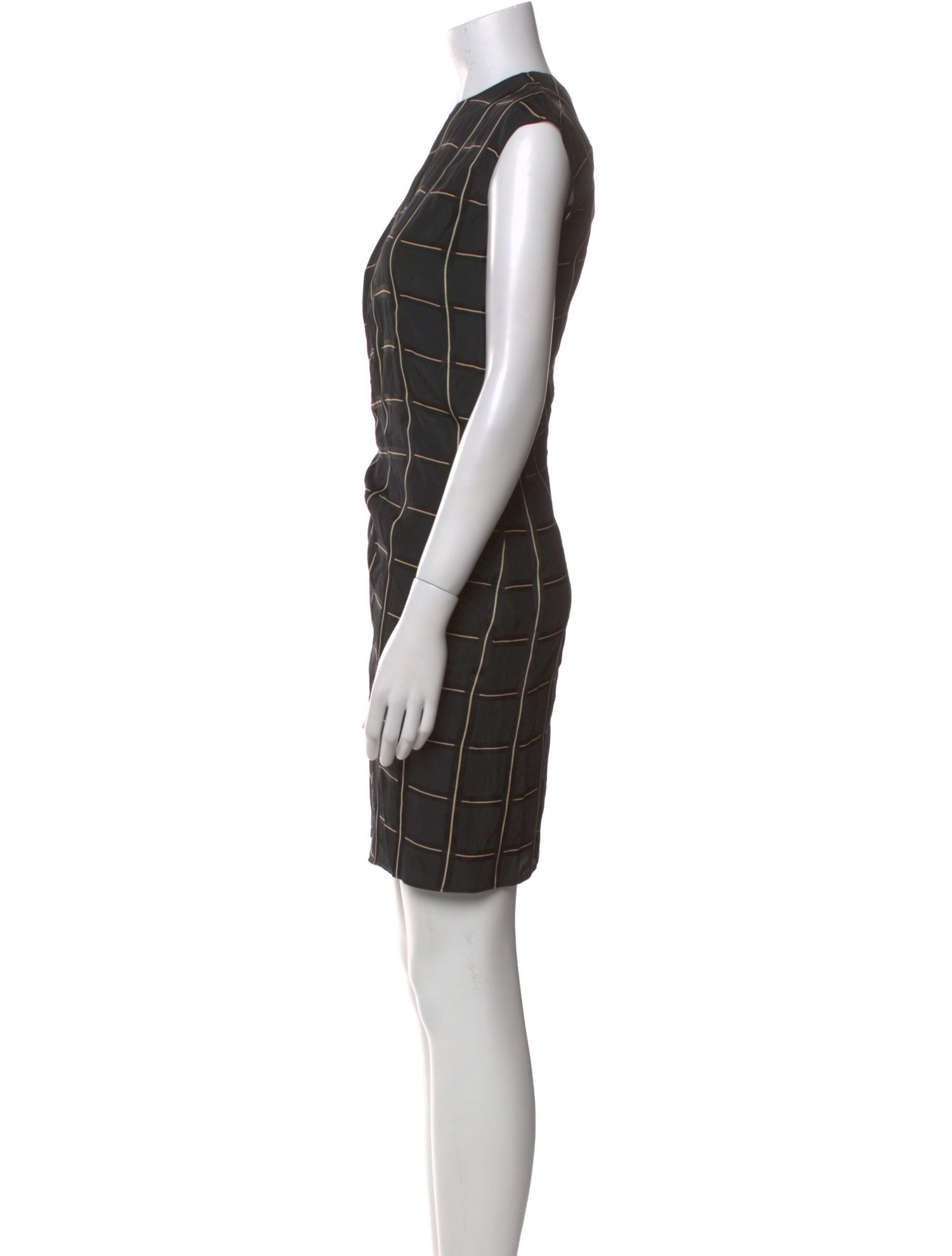 Lanvin Plaid Print Mini Dress