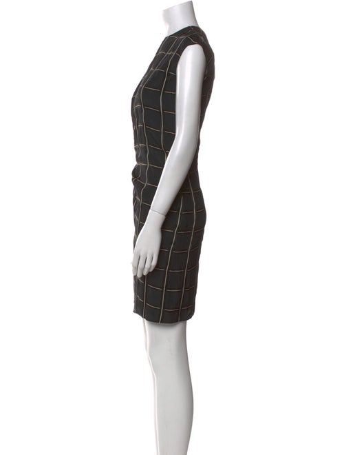 Lanvin Plaid Print Mini Dress