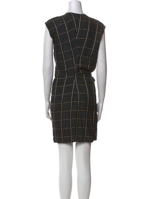 Lanvin Plaid Print Mini Dress
