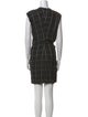Lanvin Plaid Print Mini Dress