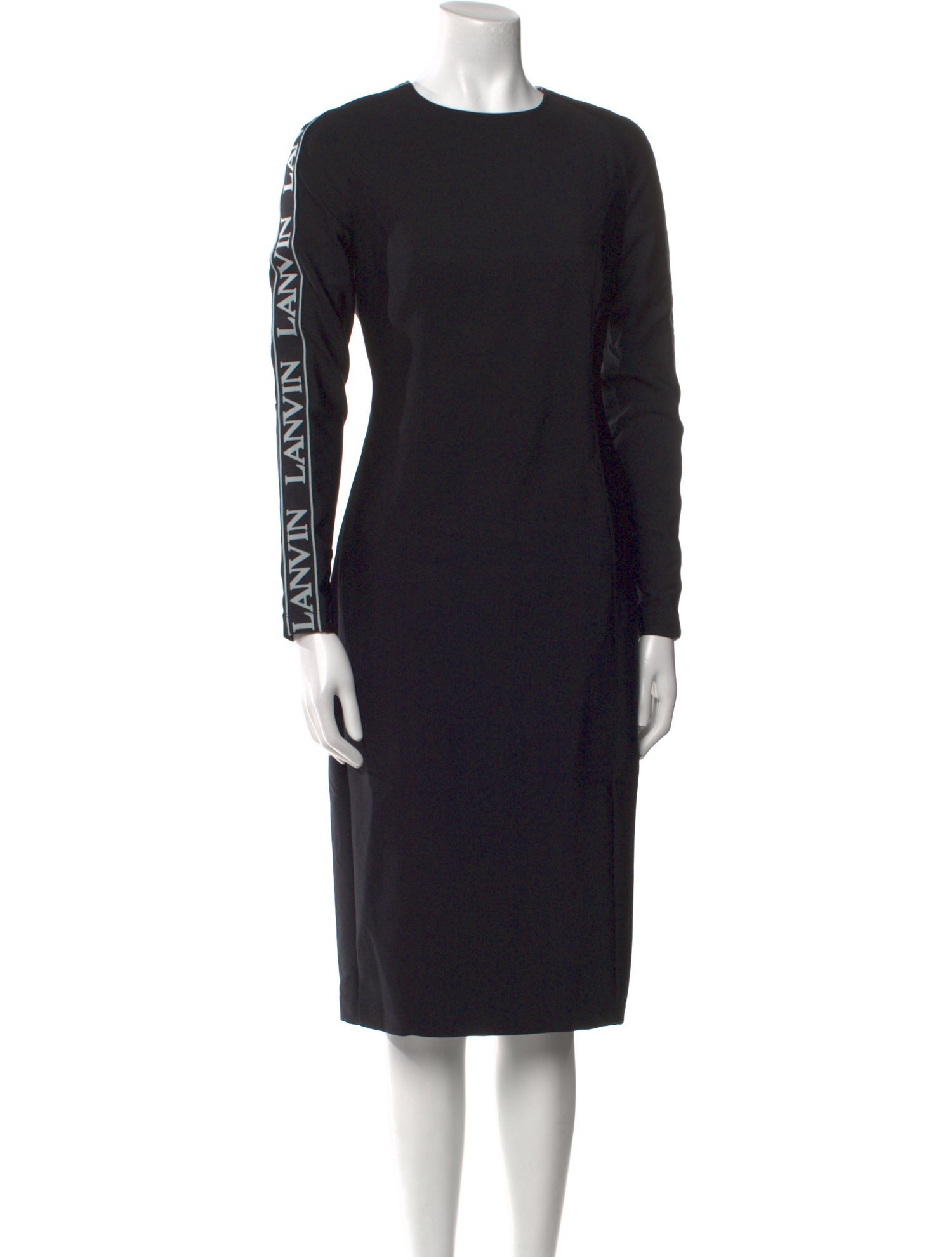 Lanvin Crew Neck Midi Length Dress