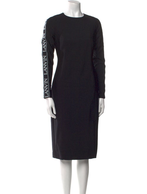 Lanvin Crew Neck Midi Length Dress
