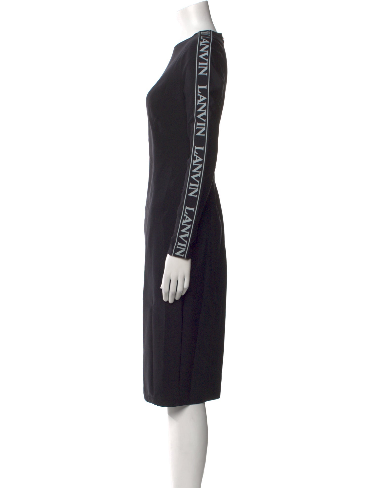 Lanvin Crew Neck Midi Length Dress