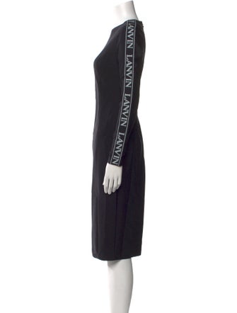 Lanvin Crew Neck Midi Length Dress
