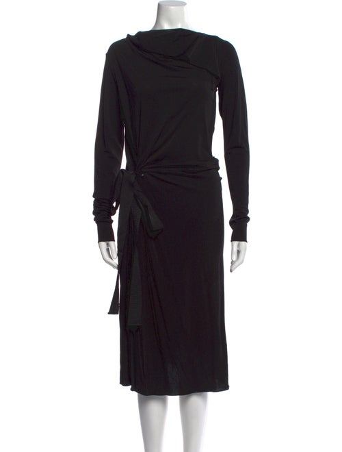 Lanvin Cowl Neck Midi Length Dress
