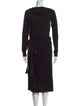 Lanvin Cowl Neck Midi Length Dress