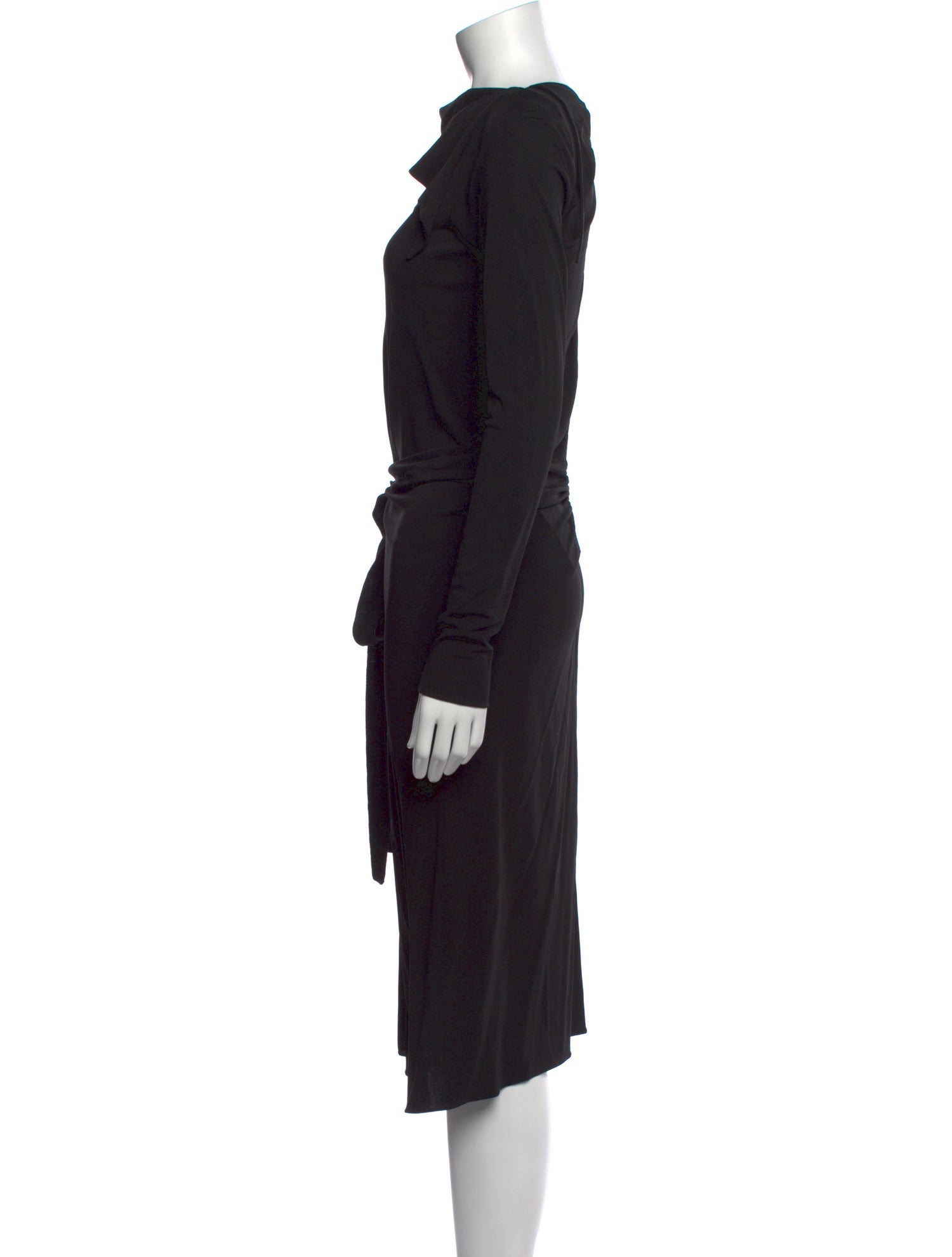Lanvin Cowl Neck Midi Length Dress
