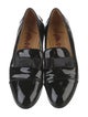 Lanvin Patent Leather Bow Accents Loafers