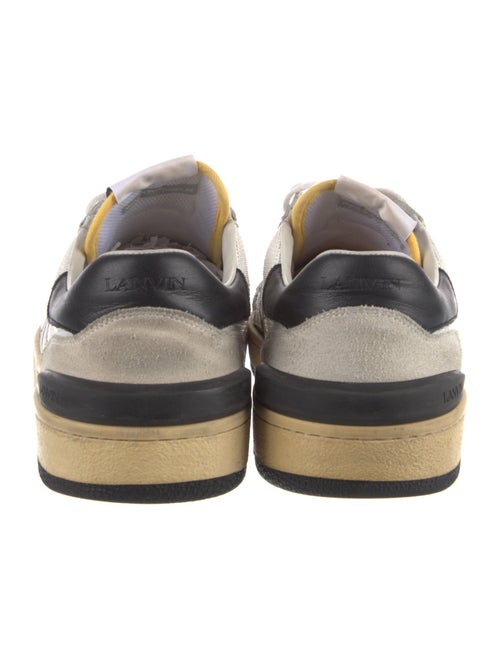 Lanvin Suede Printed Sneakers