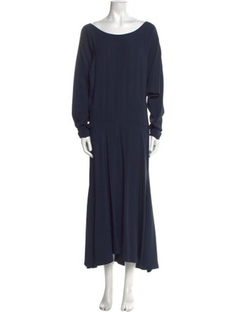 Lanvin Bateau Neckline Long Dress