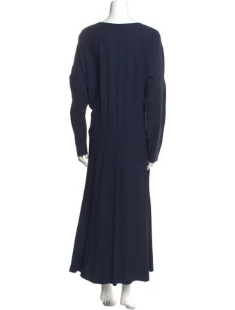 Lanvin Bateau Neckline Long Dress