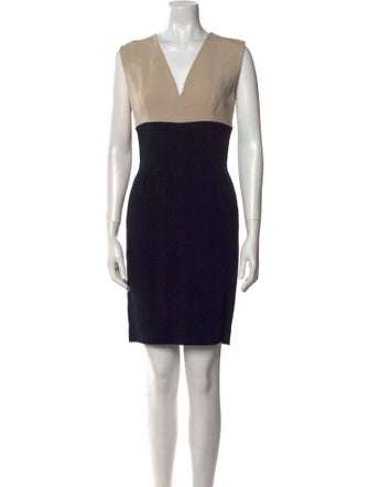 Lanvin V-Neck Mini Dress
