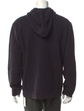 Lanvin Colorblock Pattern V-Neck Hoodie