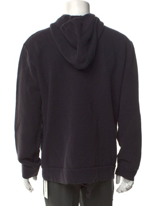 Lanvin Colorblock Pattern V-Neck Hoodie