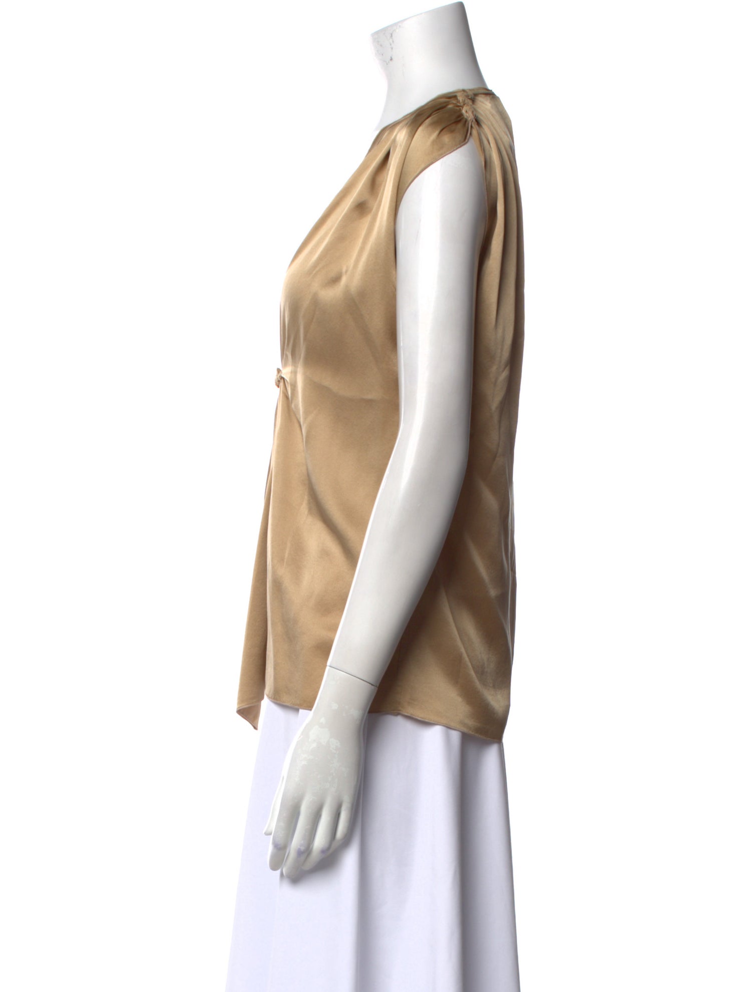 Lanvin Silk V-Neck Blouse