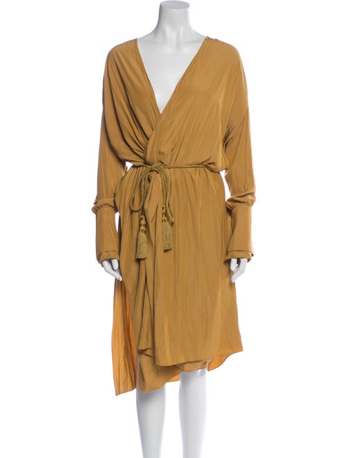 Lanvin V-Neck Midi Length Dress