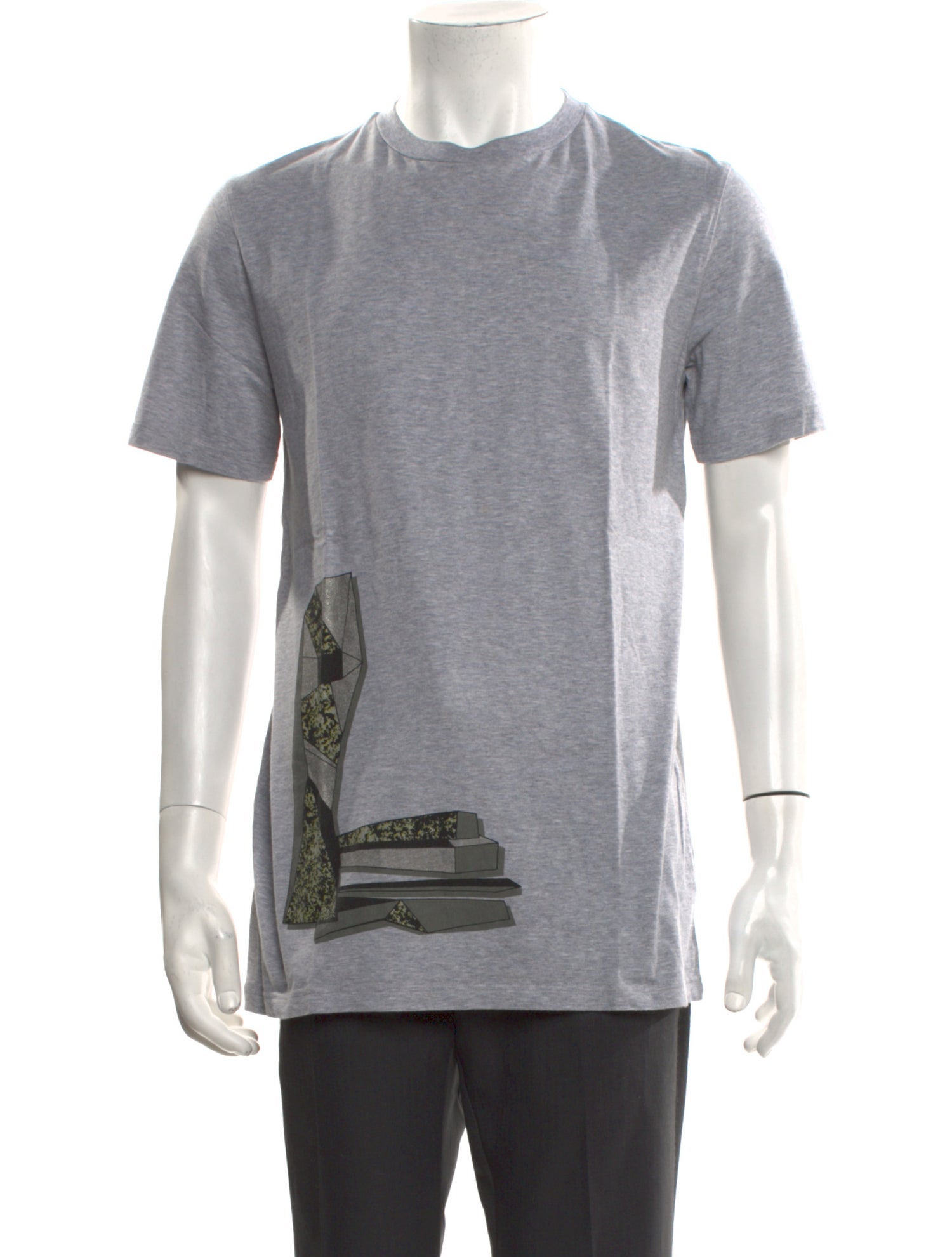 Lanvin Graphic Print Crew Neck T-Shirt