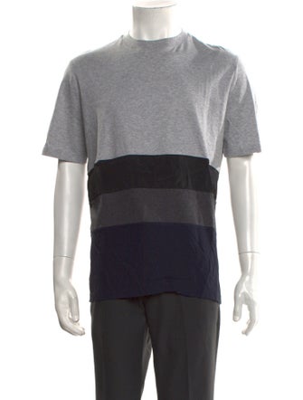 Lanvin Striped Crew Neck T-Shirt