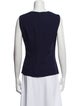 Lanvin Colorblock Pattern V-Neck Top