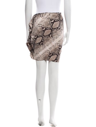 Lanvin Animal Print Mini Skirt