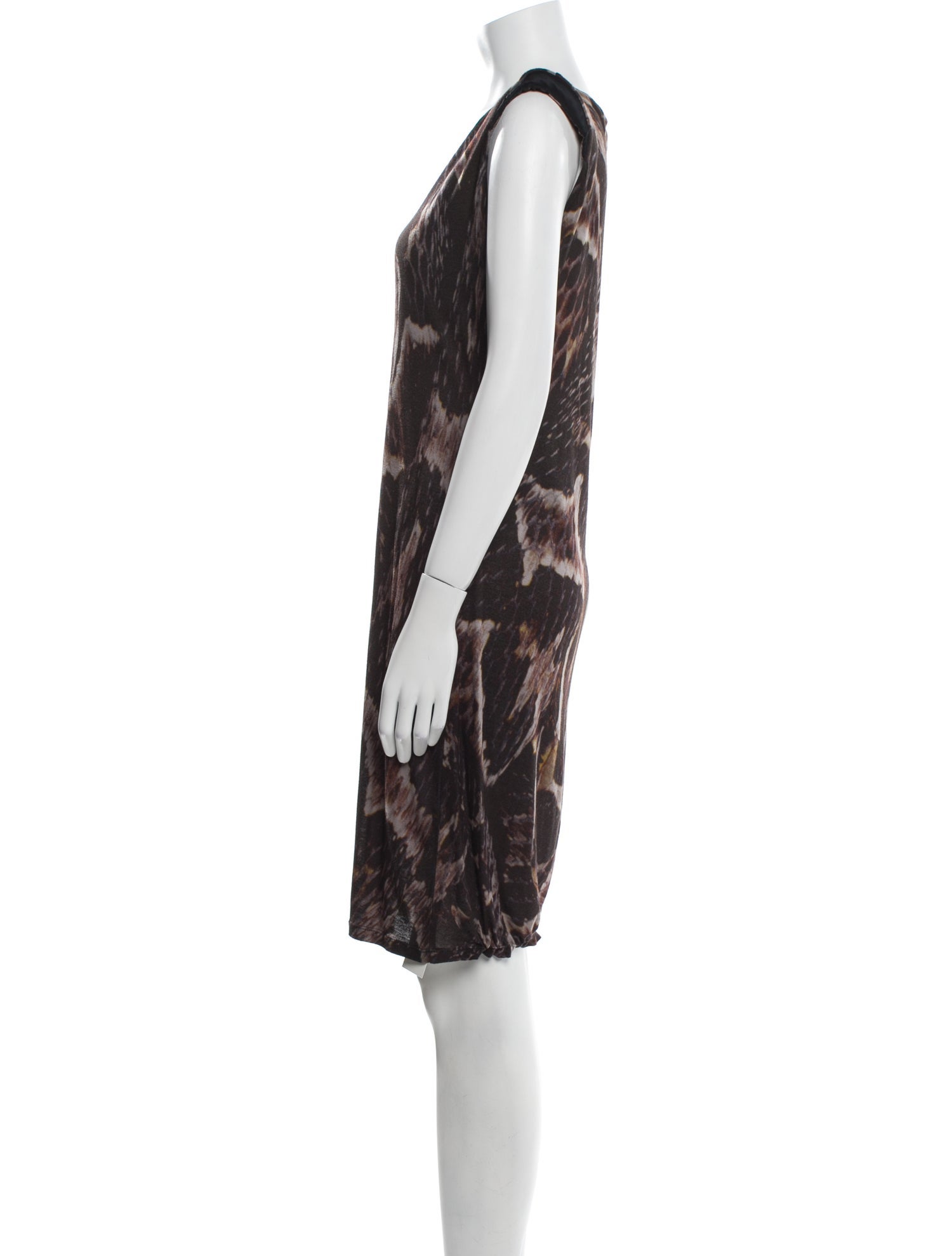 Lanvin Animal Print Knee-Length Dress