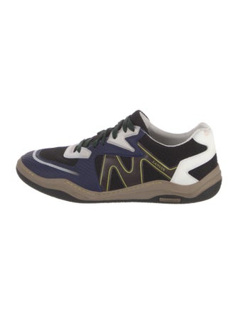 Lanvin Mesh Colorblock Pattern Athletic Sneakers