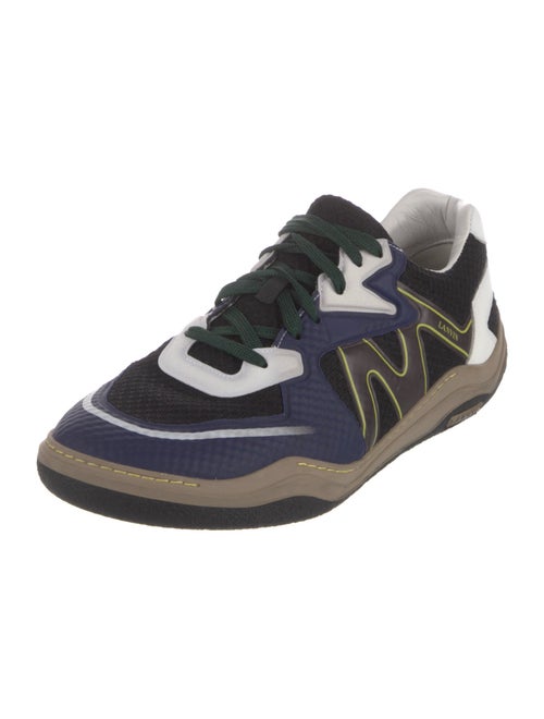Lanvin Mesh Colorblock Pattern Athletic Sneakers