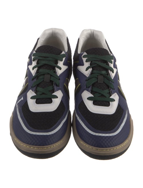 Lanvin Mesh Colorblock Pattern Athletic Sneakers