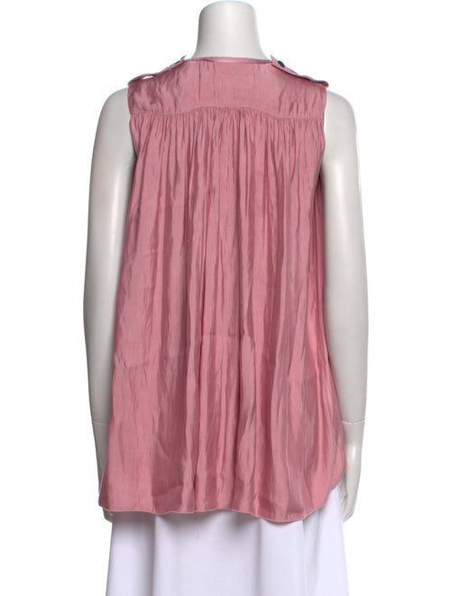 Lanvin V-Neck Sleeveless Blouse