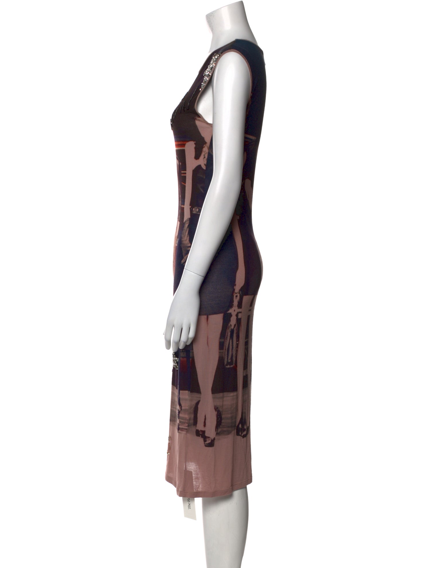 Lanvin Graphic Print Midi Length Dress