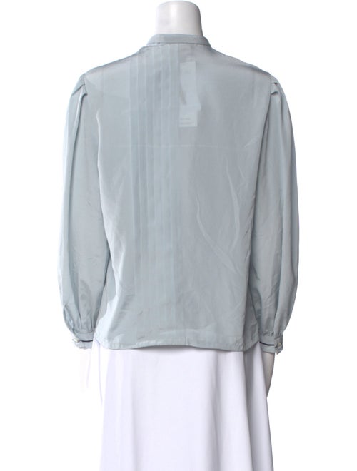 Lanvin V-Neck Long Sleeve Blouse