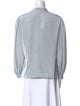 Lanvin V-Neck Long Sleeve Blouse