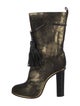 Lanvin Suede Tassel Accents Boots