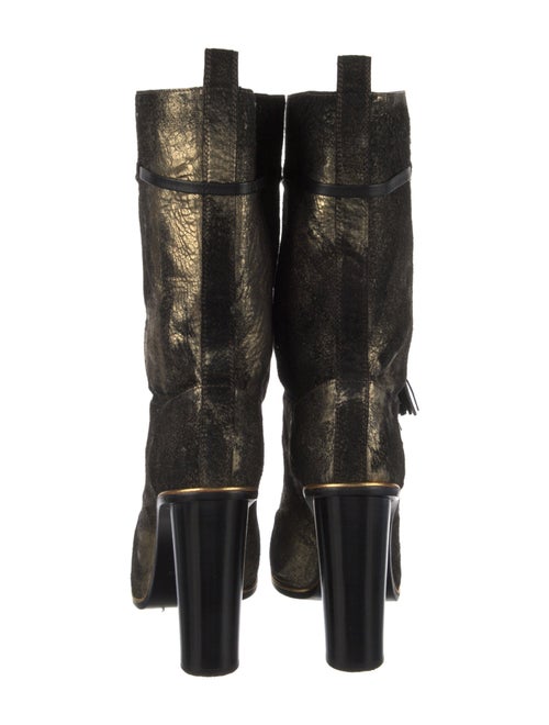 Lanvin Suede Tassel Accents Boots