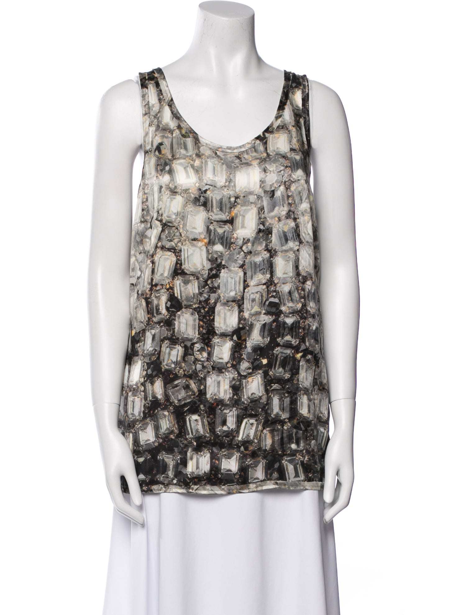 Lanvin Silk Printed Top