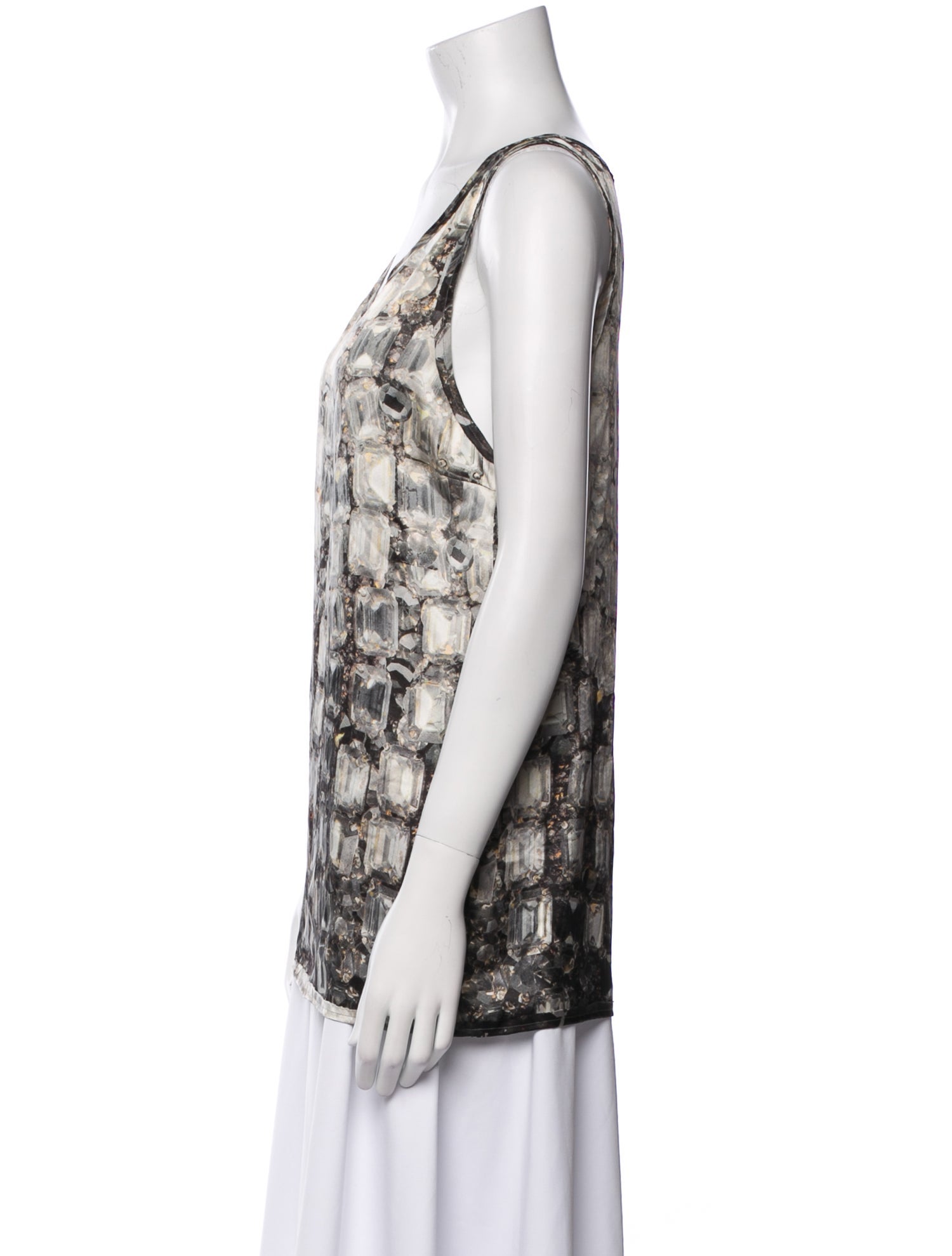Lanvin Silk Printed Top