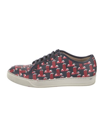 Lanvin Leather Printed Sneakers
