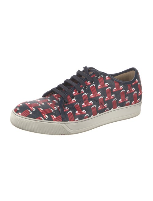 Lanvin Leather Printed Sneakers