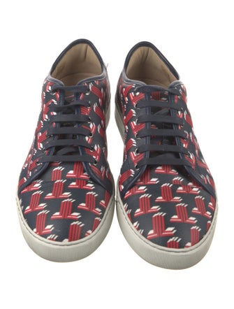 Lanvin Leather Printed Sneakers